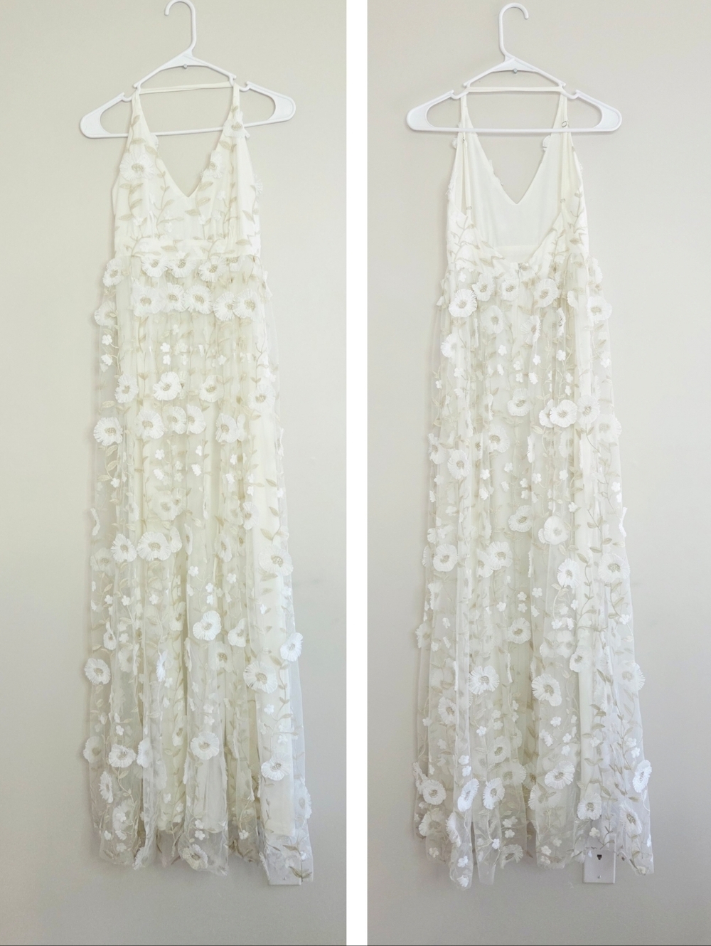 Altar'd State Arabella 3d Floral Maxi Dress Medium - Picture 2 of 5